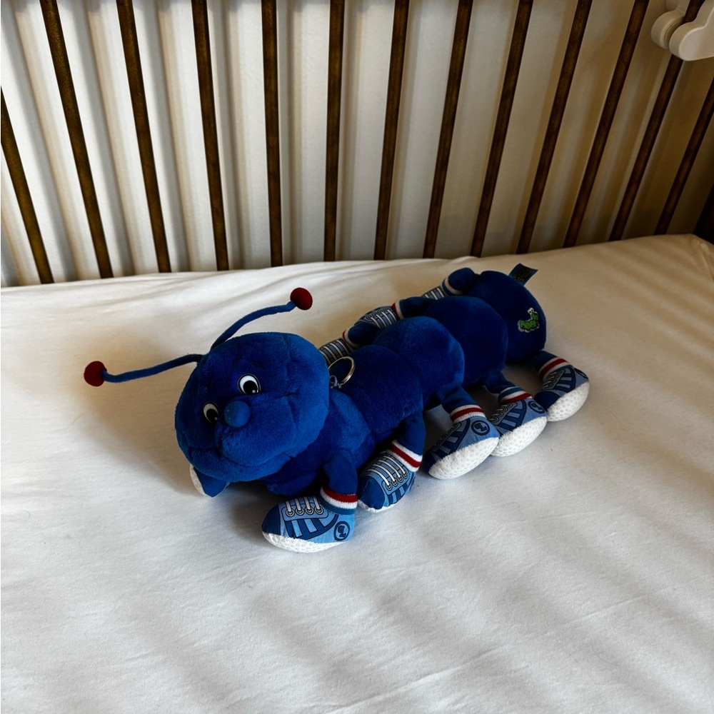 Vintage 1998 commonwealth toy lots a lots a leggggggs blue caterpillar plush - Picture 1 of 6